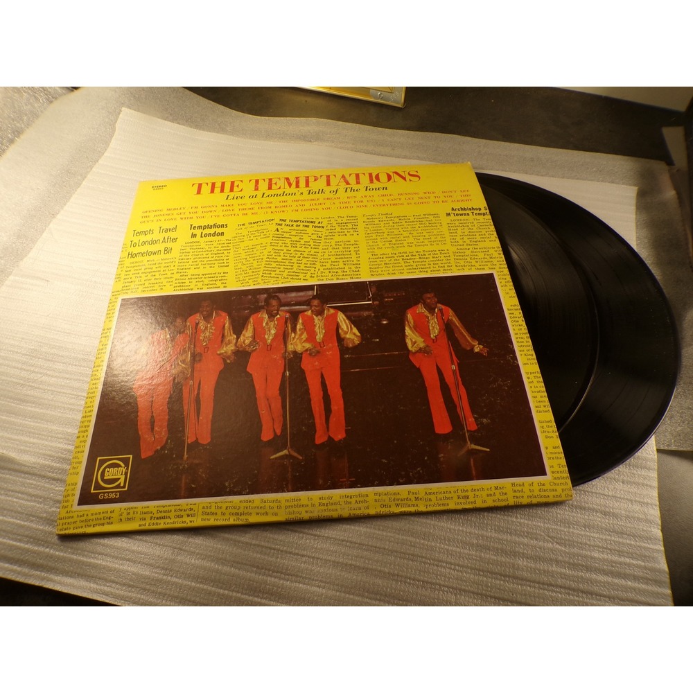 The Temptations Live at London's Talk of the Town Vinyl LP Gordy GS953 1970 Soul